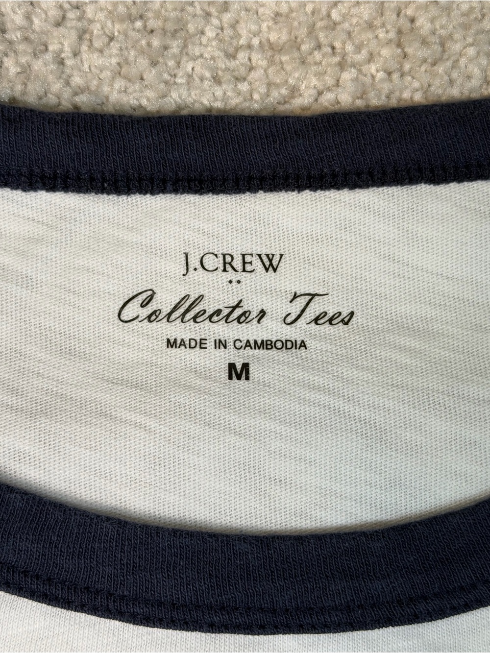 J.Crew New York Graphic Collector Tee, Size Medium White Ringer T-Shirt - Picture 3 of 8